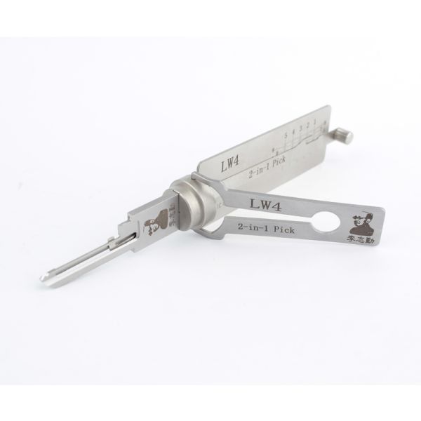 New Arrival Lishi 2-in-1 LW4 Decoder Blank Keys for Unlocking Lishi Lock Picks