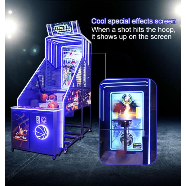 LED Epic Online Basketball Electric Arcade Machine 2 Player