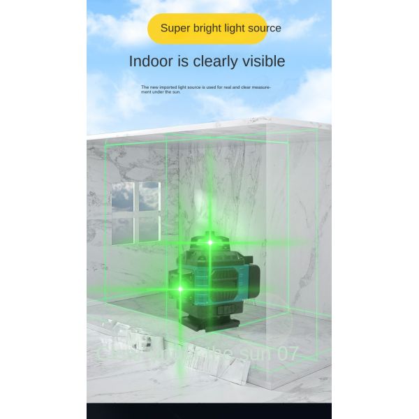 Advanced Dual-Line Green Laser Level Self-Leveling Professional Measuring Tool for Construction and DIY Projects