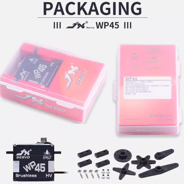 Hot JX WP45 KG 8.4V 0.11sec IP67 Waterproof Steel Gear Aluminum Coreless High Quality Servo RC Truck Helicopter Robot SAVOX