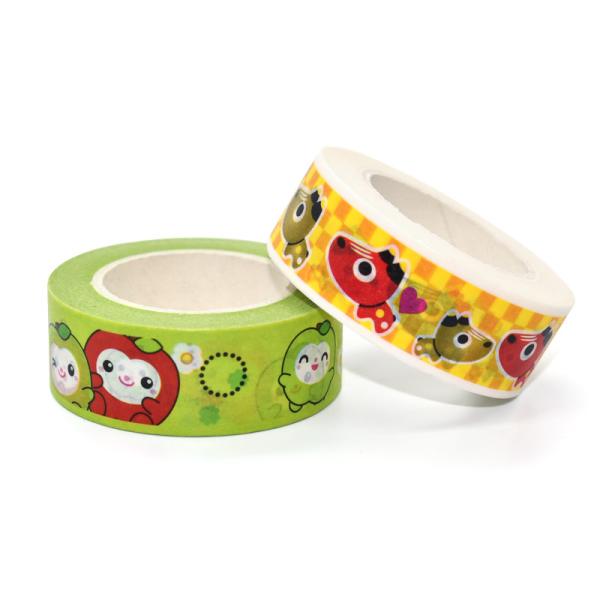 Красочная Writable коробка бумажной ленты Washi нестандартной конструкции Китая водоустойчивая установила в большую часть