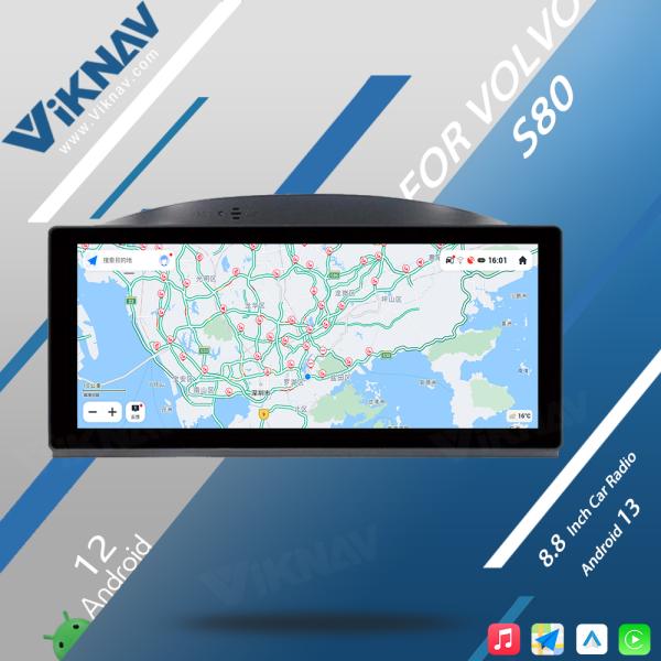 2012 2013 2014 2015 Авторадио Volvo S80 Радио Android 8,8 дюймовый ЖК-головной блок
