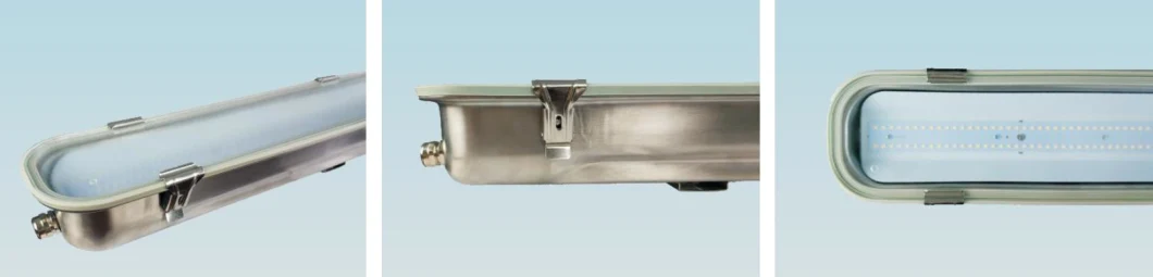 Светодиодные светодиодные лампы из нержавеющей стали IP66 Ik08 2FT 4FT 5FT