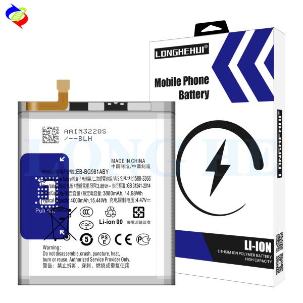 High Capacity 4000 mAh EB-BG981ABY Battery for Samsung Galaxy Note 20 5G Mobile Phone