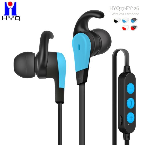 HiFi Stereo Bluetooth Sport Earbuds 105db Neckband Earphones With Vibration