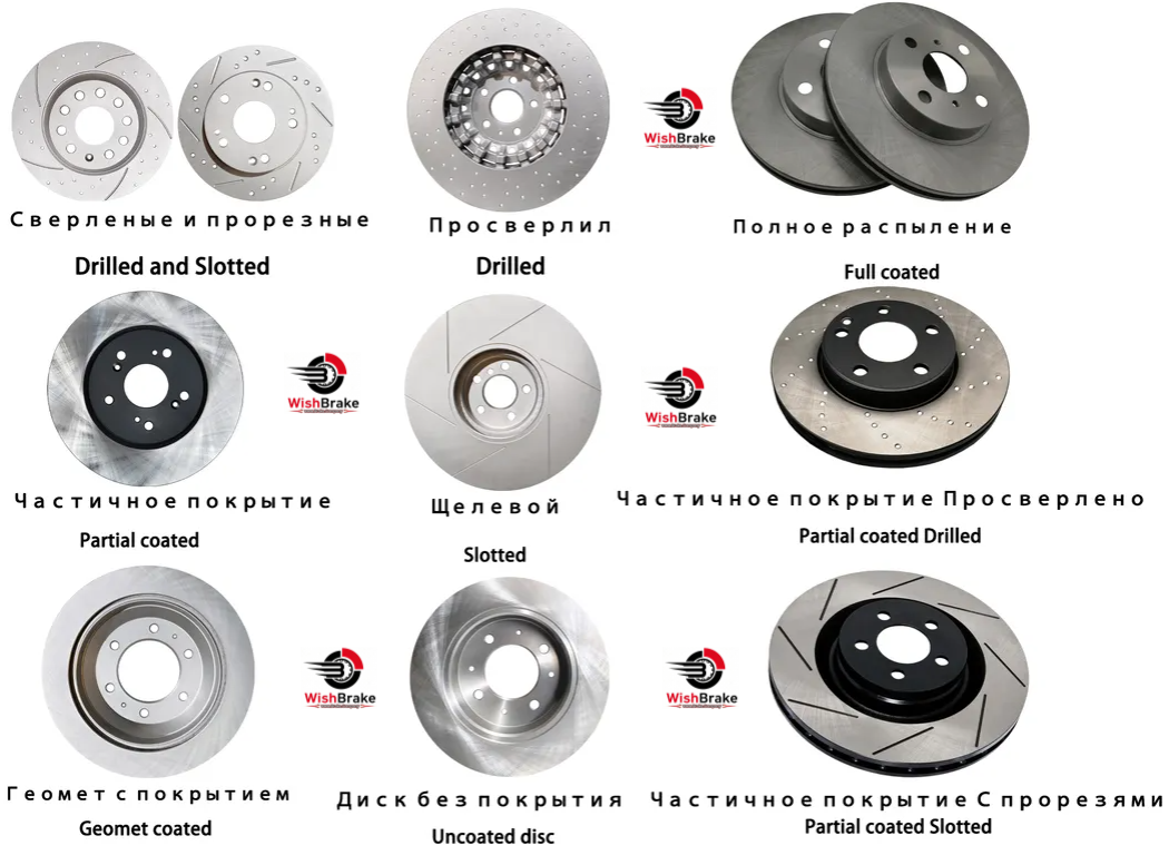 High Performance Aftermarket Car Automotive Parts Disc Brake Rotor Drilled And Slotted Front Brake Disc