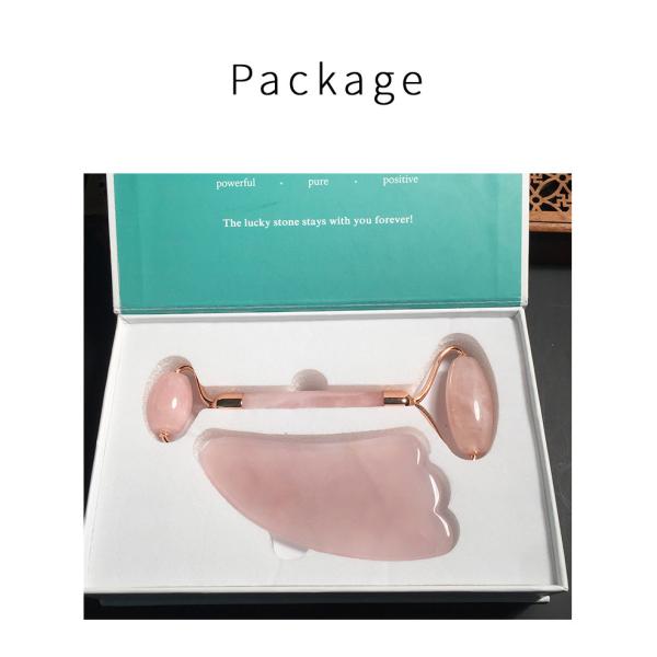 Face Slimming Crystal Jade Massage Roller Double Head