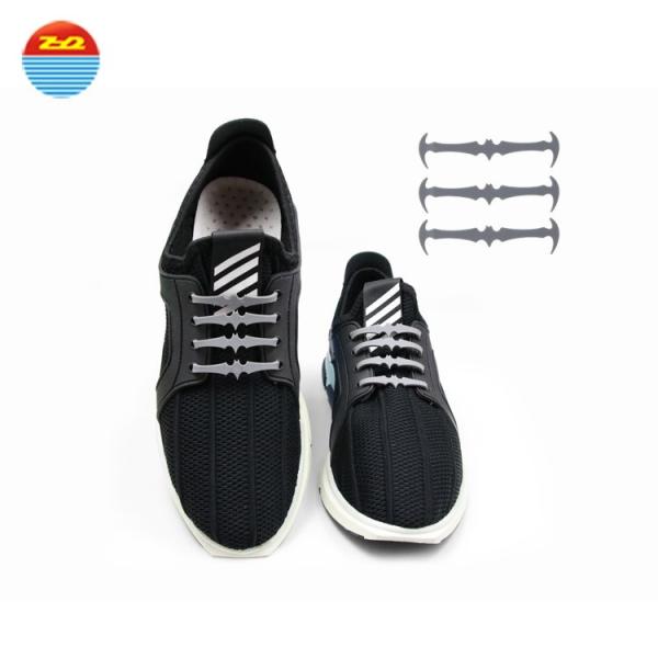 Custom Printed Design Rainbow Silicone Gifts No Tie Curly Elastic Shoelaces