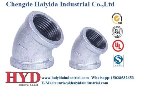 High Durability NPT Standard Malleable Iron Pipe Fitting for Excellent Corrosion Resistance and 300 PSIG Pressure Rating