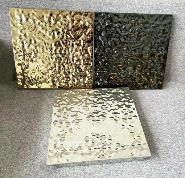 SS304 Water Ripple Clip In Ceiling Hotel Decoration Ceiling Panel