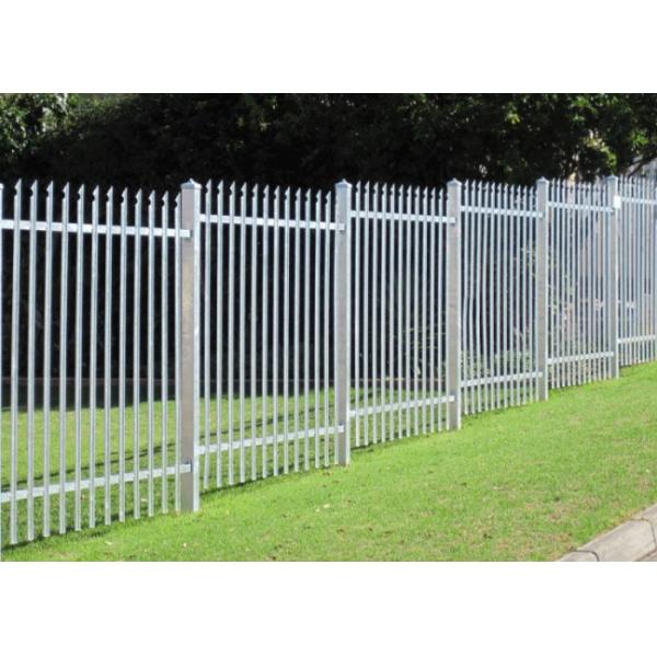 Hot-Dip Galvanized Steel Palisade Fencing for High-Security Perimeter