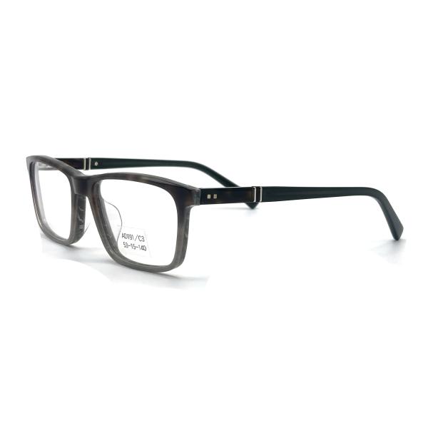 AD191 Acetate Optical Frame Square Eyeshape Manufactured by Heng Yang Optical