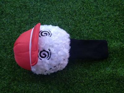golf head cover , dog head cover , animal head cover , plush head cover , driver head cover