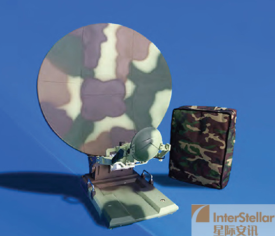 Interstellar 1.2m Flyaway Carbon Fiber Antenna / Auto Acquiring Satellite Beacon