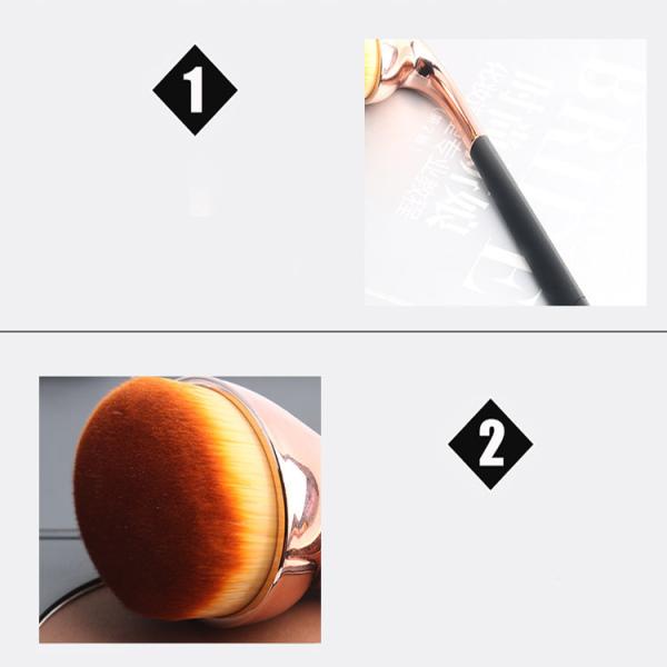 Шлепок - вверх по типу щетке макияжа милой формы гольфа одиночной для извлекать порошок геля