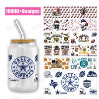 UV DTF Transfer Cup Wrap Stickers 20Oz Rugby Sports Balls para Tumblers de vidro Desenhos personalizados