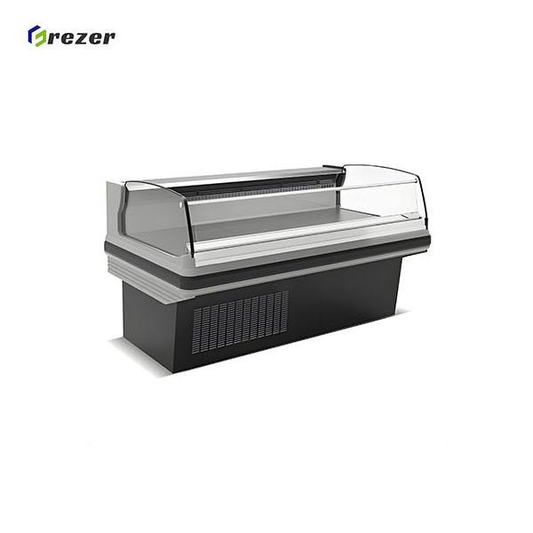 R290 Meat Display Refrigerator Horizontal Meat Shop Chiller Customized