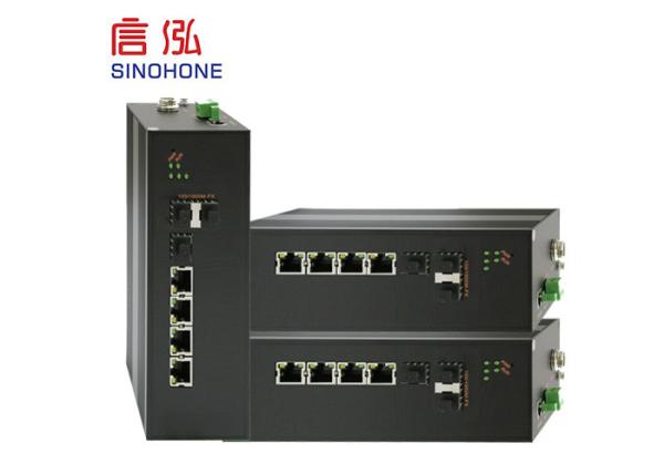 Multimode Fiber Optic Network Switch Electric 7 Port For Industrial Automation Fields