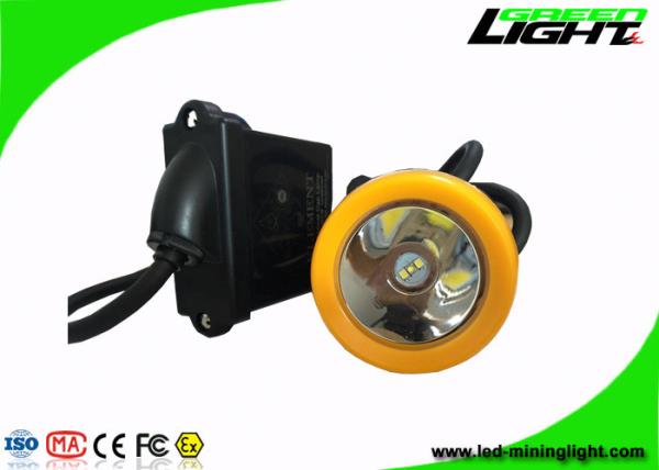 Rechargeable Waterproof LED Headlamp 10000 Lux With Orange / Black Color