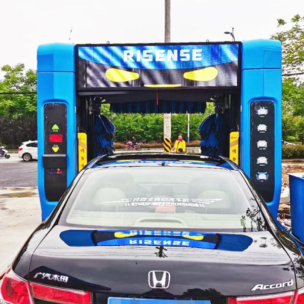 Risense Professional Manufacturer  Rollover Best Price Automatic Car Wash Machines with Wheel Brushes
