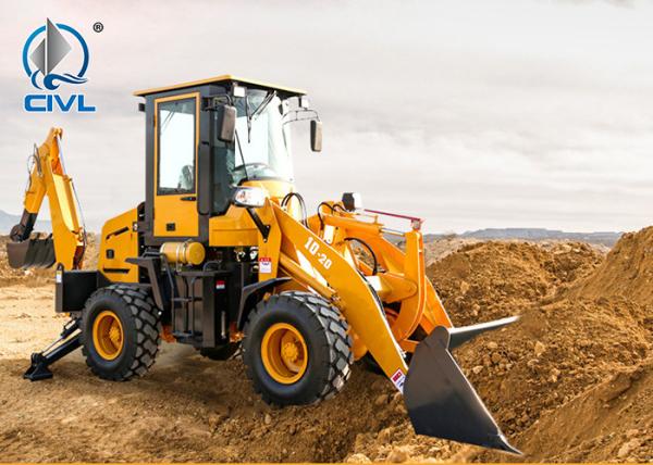 Agricultural Front Digging And Rear Shovel Excavator Loader 58kw 10-20 Backhoe Loader