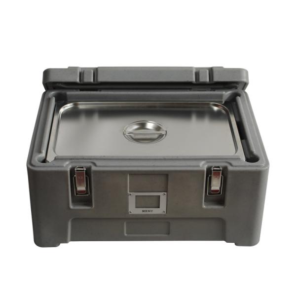 Factory Supply 30L PU Foam Catering Restaurant Keep Warm Thermal Transport Container Top Loading Food Pan Carrier For Fast Delivery