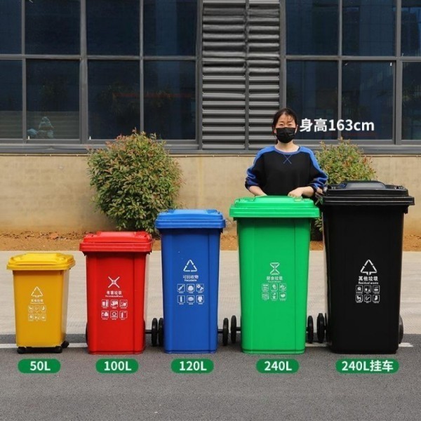 1100L HDPE Recycling  Waste Disposal Management Trash Can Garbage Bin Collection Bins