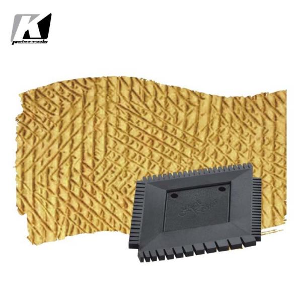 Reusable Square Wood Graining Comb , Multipurpose Plastic Paint Scraper Tool