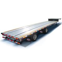 80t Removível Lowboy Flatbed Trailer Flatbed Container Excavator Transport Lowbed Truck Trailer
