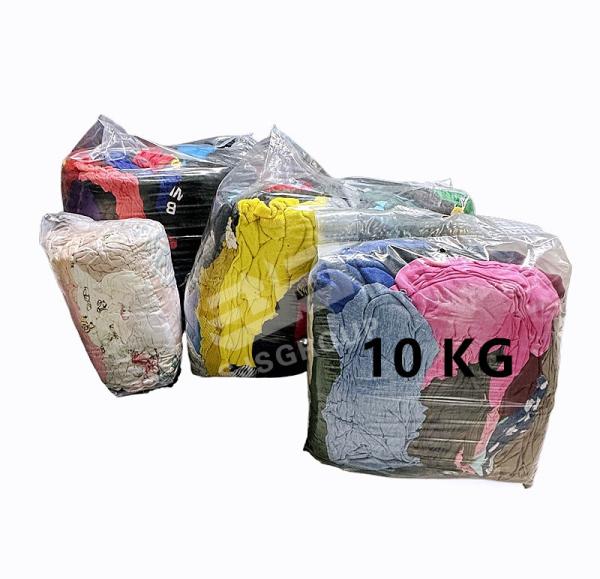 camisa Rags do algodão T do pacote 10Kg