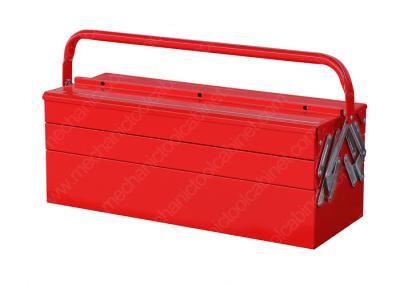 Caixa de ferramentas portátil de aço de grande resistência, caixa de ferramenta dos mecânicos com bandejas