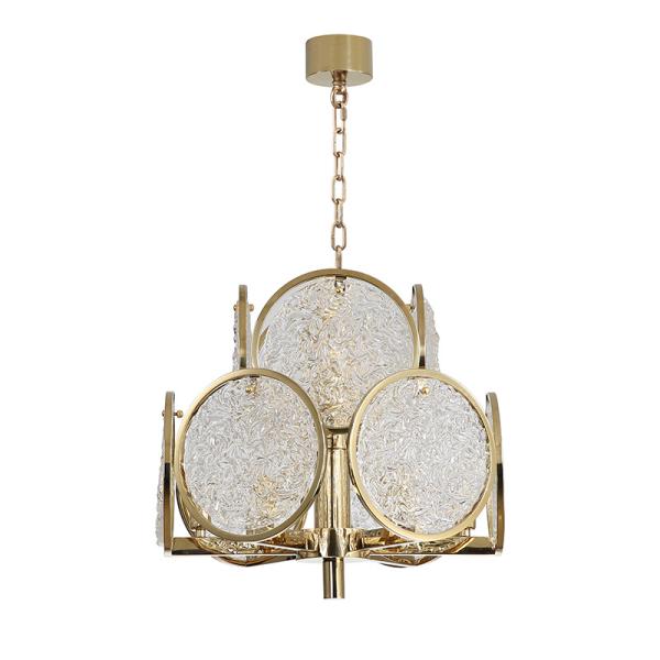 Pingo de chuva Crystal Pendant Light da altura 1180mm do diâmetro 830mm da fonte G4 luminosa