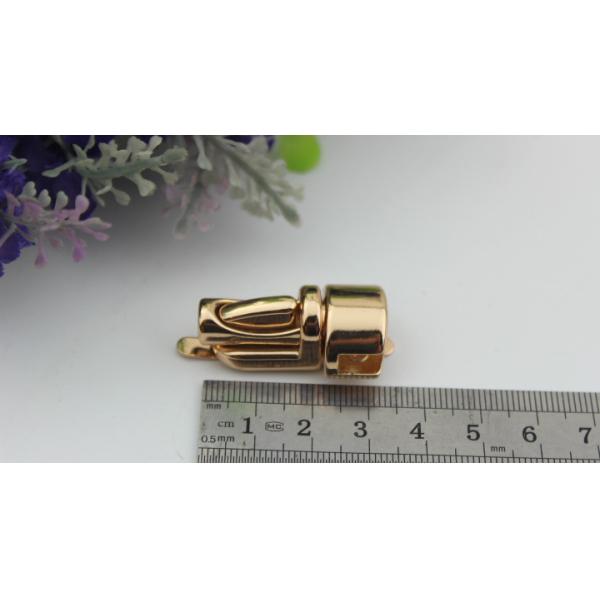 OEM factory nickel free zinc alloy hanging brush anti brass plating metal bag press push button lock