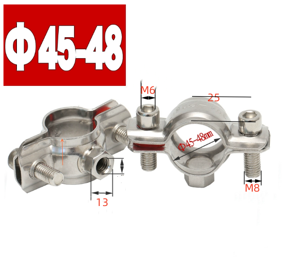 JIS Standard Stainless Steel Hose Clamp Pipe Holder for Tri Clamp Fitting and Tube Clips Standard or Nonstandard Standard