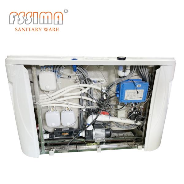 Rectangular Baby Massage Bath Tube Computer Control Freestanding Whirlpool Bathtub