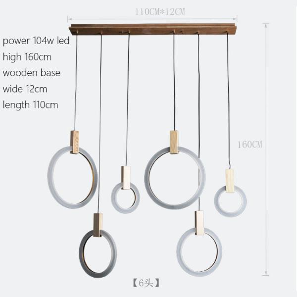 Необыкновенный акриловый современный шкентель освещает абажур круга для крытого домашнего освещения