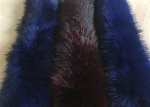 Warm Smooth Genuine Raccoon Fur Collar Scarf Winter Windproof For Woman / Men
