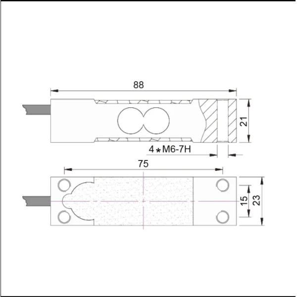 Santwell 10kg 20kg 40kg 80kg Electronic Scale Aluminum Weight Load Cell