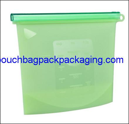Microwave safe Food storage bag silicone fresh bag 20 x 18 cm 1000 ml