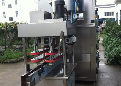 Máquina tampando de prata do parafuso de garrafa de Gray Inline Capping Machine Round