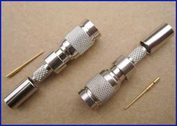 1.0/2.3 Crimp male connector for ST214 Cable
