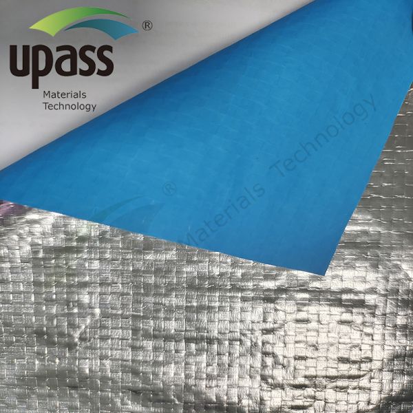 Radiant Barrier Insulation Aluminum Foil Reinforced PP Woven Fabric Roll 85/90/Custom GSM Thickness