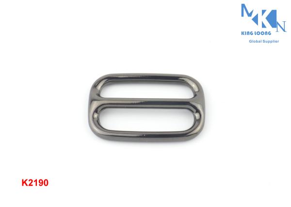 Slider Center do ajustador da correia do metal, de metal do OEM ou do ODM curvaturas para sacos