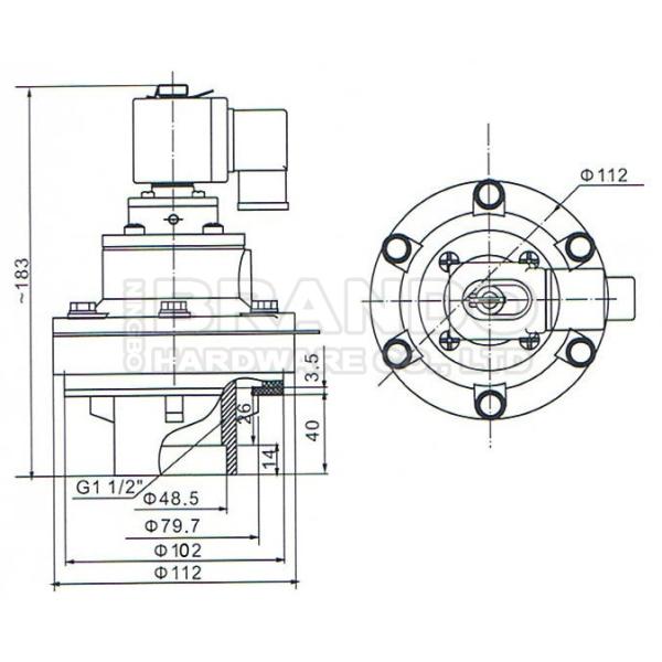 DC AC 12V 24V мембранного клапана 220V DMF-Y-40S 1-1/2» погруженный в воду