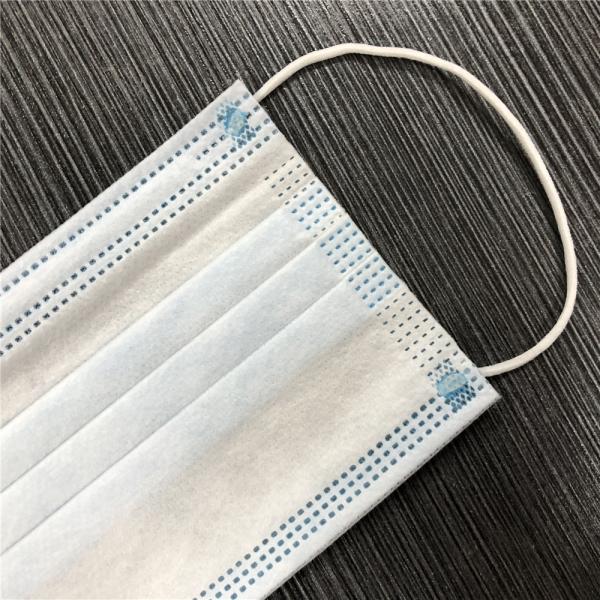 3 ply Nonwoven Blue white Medical Surgical Face Mask For Bacteria prevention