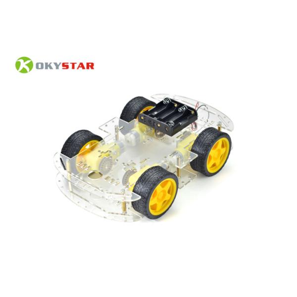 4WD DIY Smart Science Arduino Car Robot / Robot Car Chassis Kit For High School Games