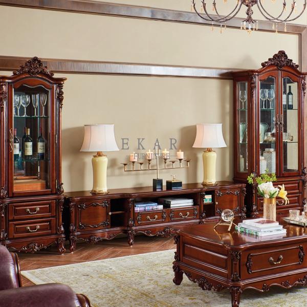 Classic Cabinet Latest Design Wood Tv Stand