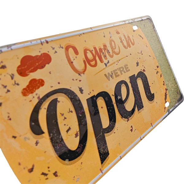 Flat Printed Plaque Name Plates Embossed Decorative Metal Wall Plaques