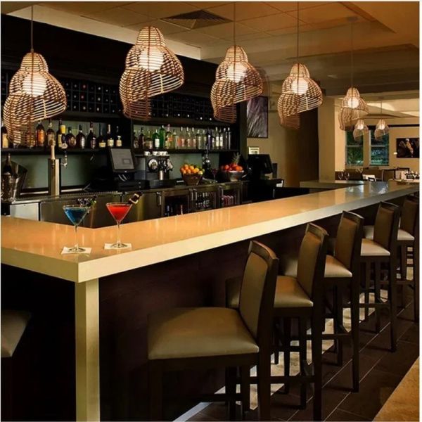 Study Room Lights Parlor home decor Southeast Asia Bamboo Conch Pendant Lamp(WH-WP-110)