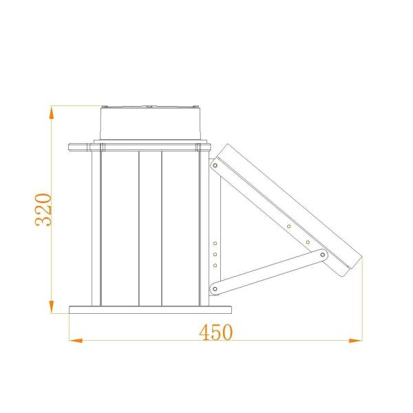 солнечный литий-ионный аккумулятор света затруднения 2000кд для башни радиосвязи